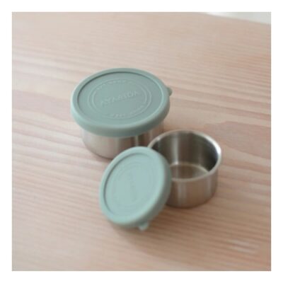 Aya&ida, Snack Container Mint Green, 100 Ml + 200 Ml