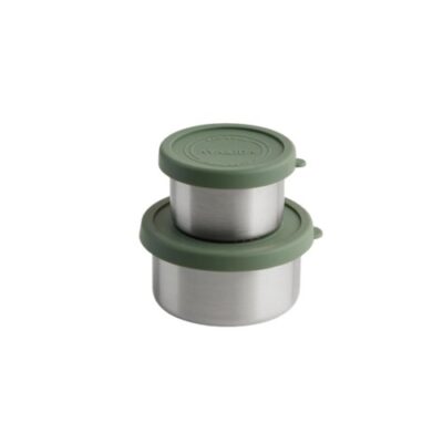 Aya&ida, Snack Container Tropical Green, 100 Ml + 200 Ml