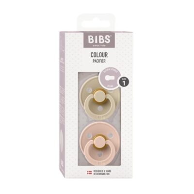 Bibs Colour - 2-pak, Str. 1 (0-6 Mdr.), Rund - Latex,