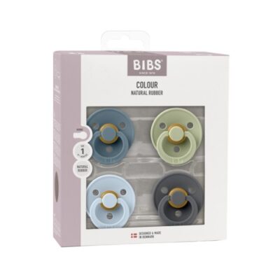 Bibs Colour 4-pack, Str. 2 (6+ Mdr.) Rund Latex