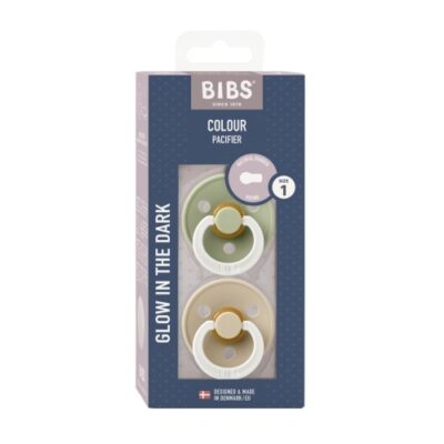 Bibs Colour Night - 2-pak, Str. 1 (0-6 Mdr.), Rund - Latex,