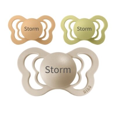 Bibs Couture, Str. 2 (6+ Mdr.), Anatomisk - Silikone, Sutter Med Navn
