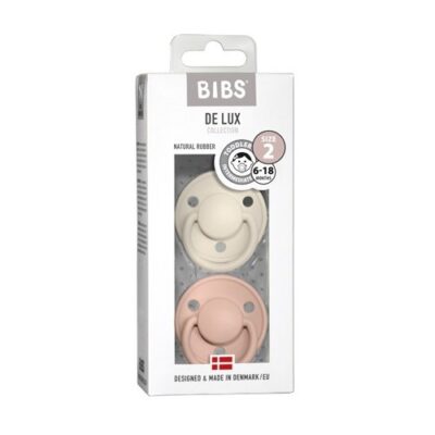 Bibs De Lux - 2-pak, Str. 2 (6+ Mdr.), Rund - Latex,