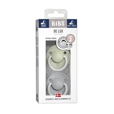Bibs De Lux Night - 2-pak, Str. 2 (6+ Mdr.), Rund - Latex,