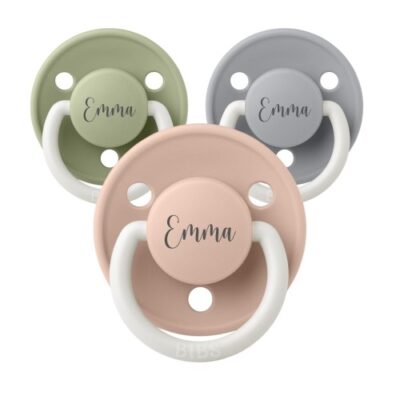Bibs De Lux Night, Str. 1 (0-6 Mdr.) , Rund - Latex, Sutter Med Navn