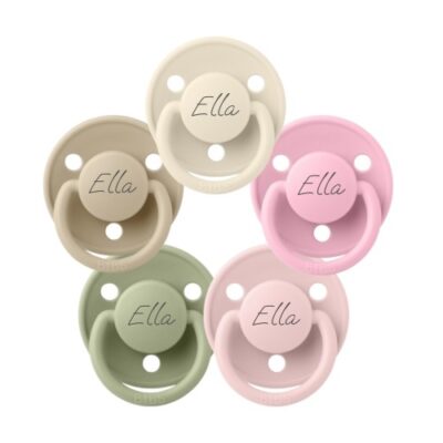 Bibs De Lux, Str. 2 (6+ Mdr.), Rund - Latex, Sutter Med Navn, 5-pak
