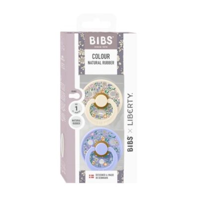 Bibs X Liberty, Colour 2-pak, Str. 1 (0-6 Mdr.), Rund - Latex
