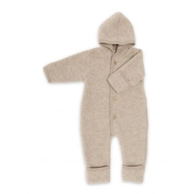 Heldragt I 100% Merino Uld Til Baby 50/56 Sand Melange