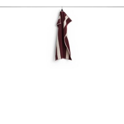 HAY - Stribet Håndklæde - W40 x L60 cm - Burgundy