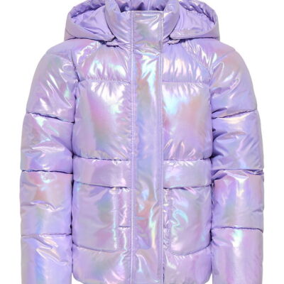 Kids Only Dynejakke - KogPearl-Calina - Purple Rose/Metallic