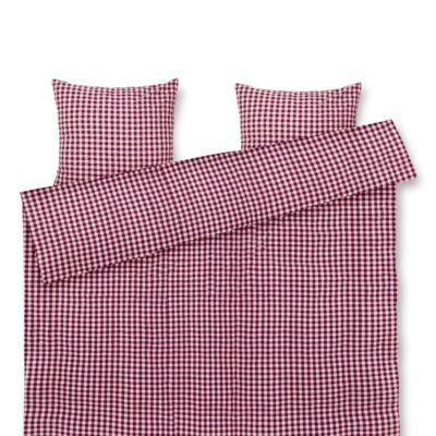 Juna - Bæk&Bølge Sengetøj - Plum/Rose - 200x220 cm