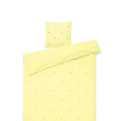 Juna - Daisy Sengetøj - Yellow - 140x220 cm