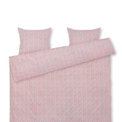 Juna - Pleasantly Sengetøj - Lys blå/Rosa - 200x220 cm