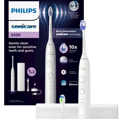 Philips – Sonicare Elektrisk Tandbørste Serie 6500 – Hvid