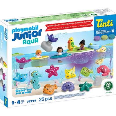 PLAYMOBIL - JUNIOR & Tinti: Farverig badetid julekalender