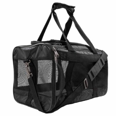 SHERPA - Deluxe Pet Carrier Black Large 48x30x29cm Max 10kg - (786306550356)