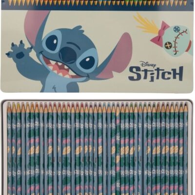 Stitch – Farveblyanter – metalæske – 40 stk.