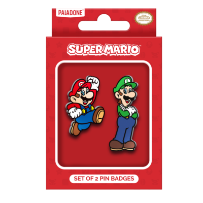 Super Mario - Set of 2 Enamel Pin Badges