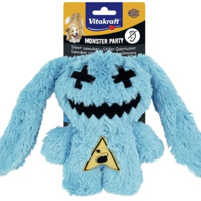 Vitakraft - BLAND 3 FOR 108 - Hundelegetøj Monster Blå Kriger 18 cm