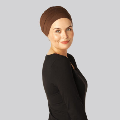Bambus klassisk turban i sort til damer