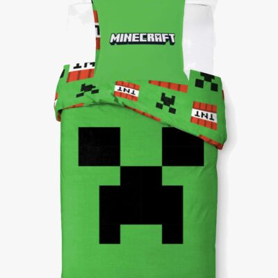 BrandMac Sengesæt Minecraft Creeper Cove 150 X 210, Grøn
