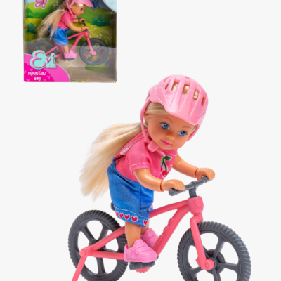 Evi Love Dukke Med Cykel 12 cm