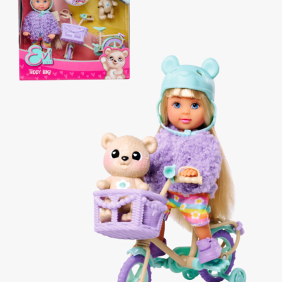 Evi Love dukke med bamse & cykel