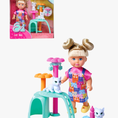 Evi Love Legesæt Dukke Med Katte 12 cm