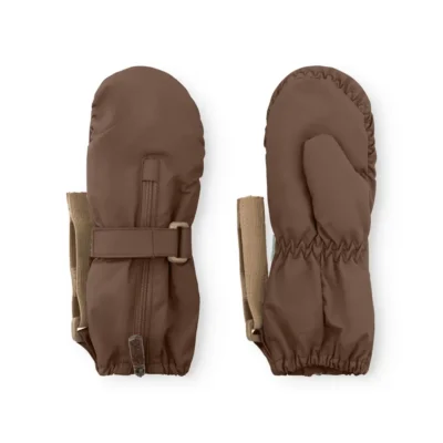 Mini A Ture Matcesar Fleeceforede Vanter - Chestnut Brown - 6-12 MDR.