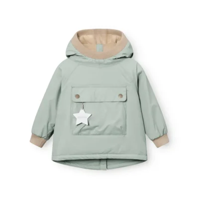 Mini A Ture Matbabywen Fleeceforet Vinteranorak - Slate Gray - 18 MDR./86