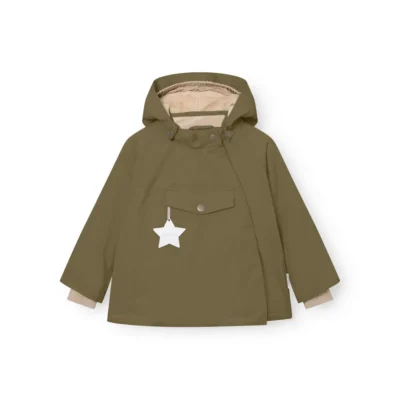 Mini A Ture Matwang Fleeceforet Vinterjakke - Kalamata Green - 2 ÅR/92