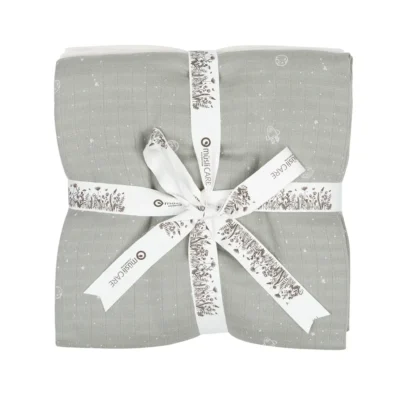 Cosmos Muslin Svøb 2-Pak - Green/Cream