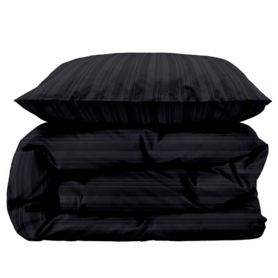 Sengetøj 140x220 cm - 100% Damaskvævet bomuldssatin - Södahl Noble - Antracitgrå