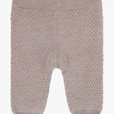 CeLaVi Strikkede Leggings Merinould, Mocha Meringue Melange, 70