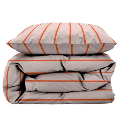 Sengetøj 140x220 cm - 100% økologisk bomuld - Södahl Echo - Rosa