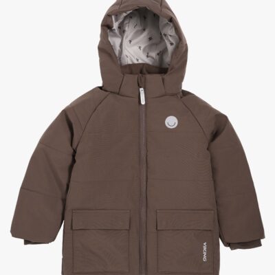 Viking x Kenza Dynejakke, Dark Brown, 134