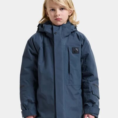 Didriksons Gabbro Vinterjakke, Mountain Blue, 120