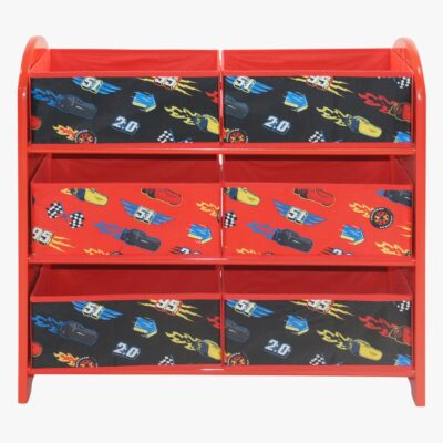 Disney Pixar Cars Lynet McQueen Opbevaringsreol, Rød/Sort
