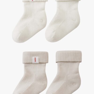 Reima Mussukka Uldstrømper, Birch Beige, 13-15