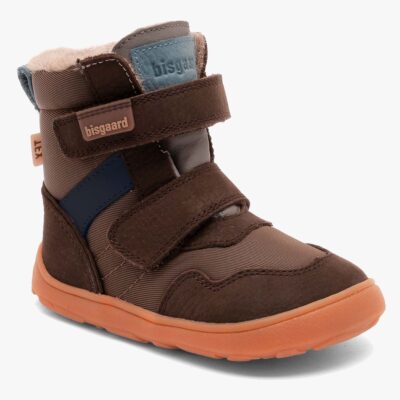 Bisgaard Timo Tex Barefoot Vinterstøvler, Dark Brown, 28
