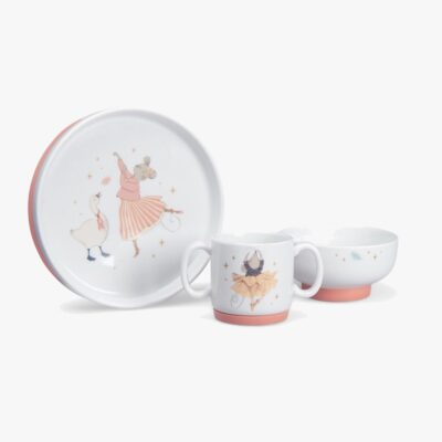 Moulin Roty Porcelænssæt La Petite Ecole De Danse, Hvid