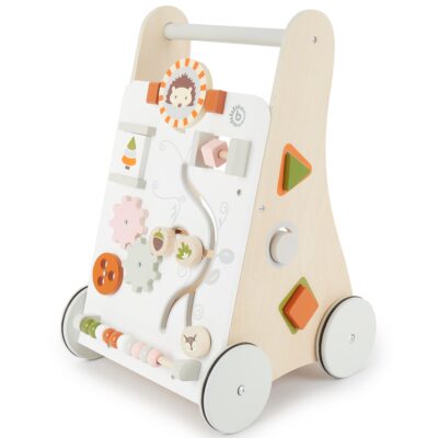 BABYNOHR - Gåvogn Med Legeelementer Og Skovmotiv Fsc® - Babynohr.dk