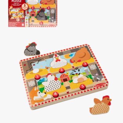 Melissa & Doug Magnetpuslespil I Træ Høns