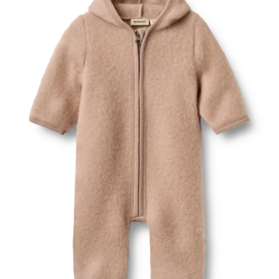 Wheat Ata Uld Fleece Køredragt - Pale Lilac - 86