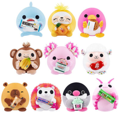 Snackles Bamse - Assorteret - Plush Small - Mini Brands - 14 cm
