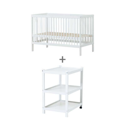 Hoppekids IDA-MARIE Bundle - Babyseng og IDA-MARIE Puslebord