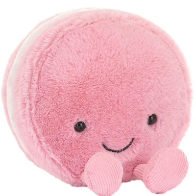 Jellycat Bamse - 12x10 cm - Amuseables Mia Macaron - Framboise