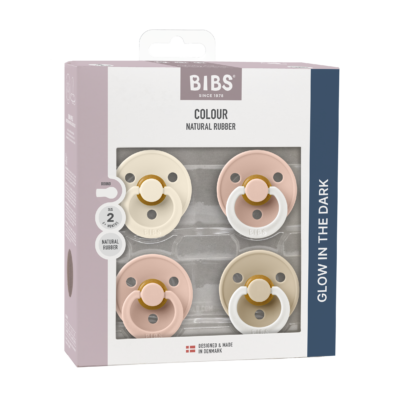 Bibs Colour 4-pak Str 2 - Blush Glow Mix
