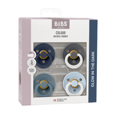 Bibs Colour 4-pak Str 2 - Petrol Glow Mix
