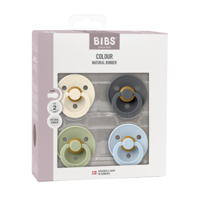 Bibs Colour 4-pak Str 2 - Iron Mix